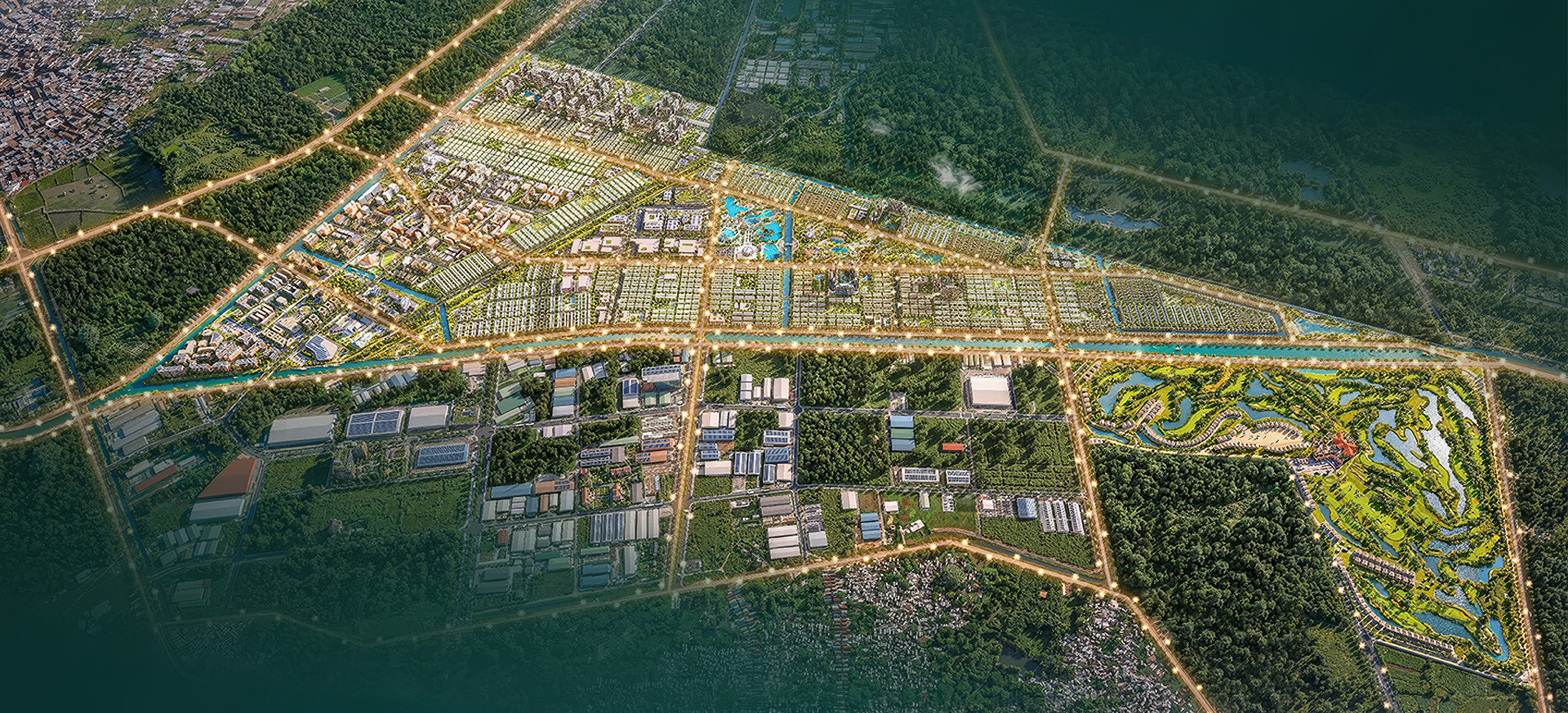 Phối cảnh tổng thể đại đô thị Vinhomes Hóc Môn