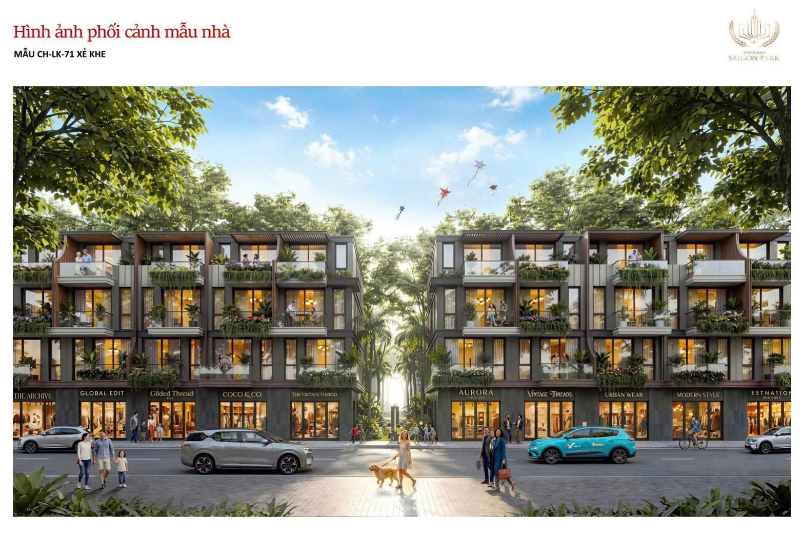 Thiết kế nhà phố Vinhomes Hóc Môn - không gian sống